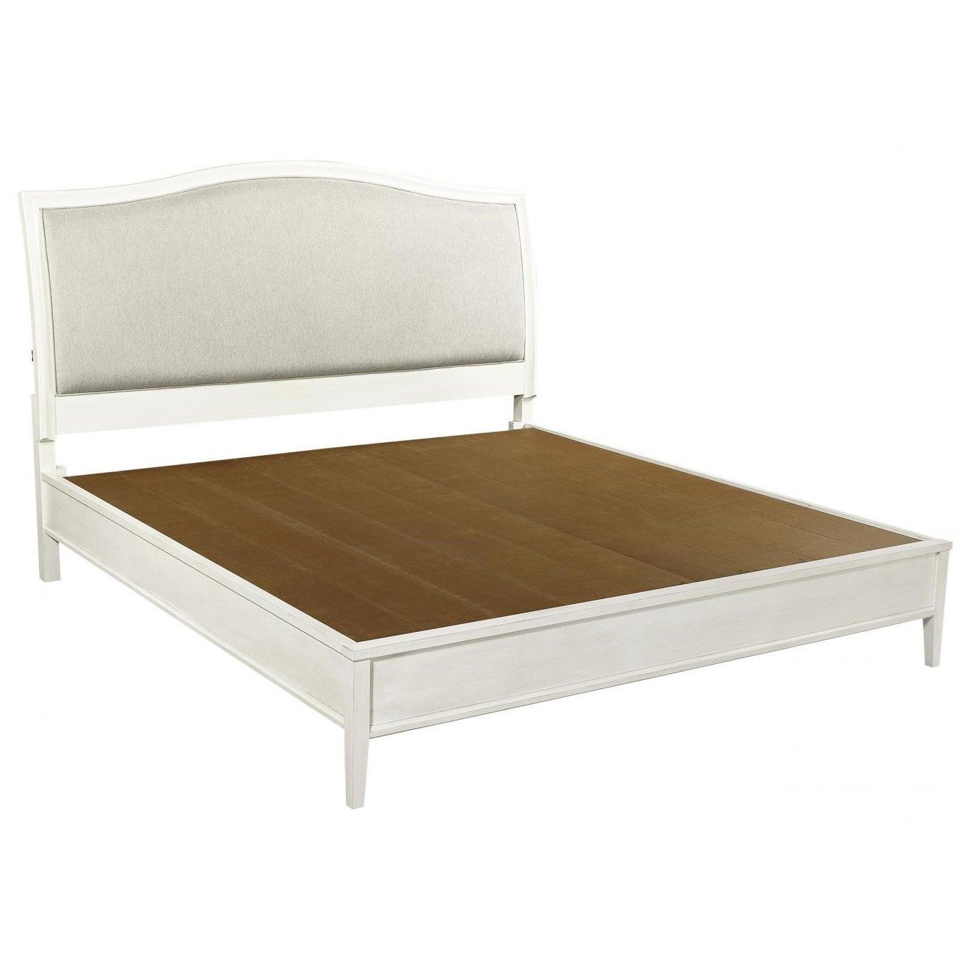 Aspenhome Charlotte Transitional Queen Platform Bed with USB Port